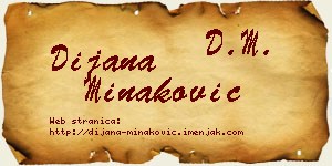 Dijana Minaković vizit kartica
